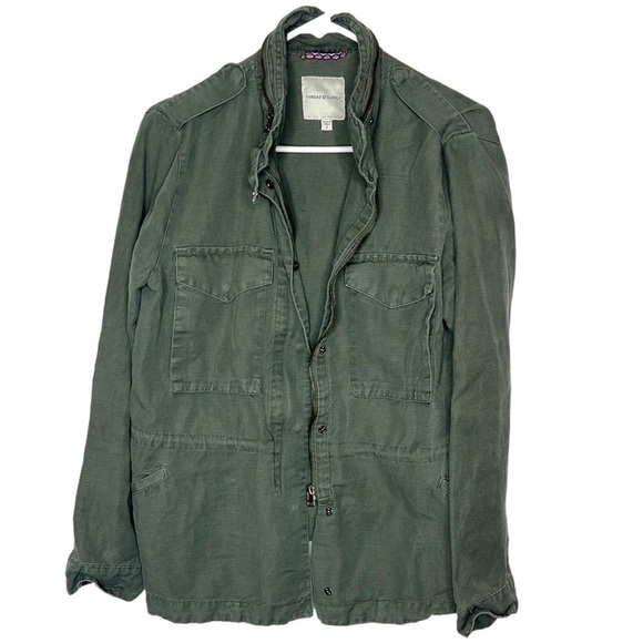 Thread & Supply Jackets & Blazers - Thread & Supply Olive Utility Jacket
